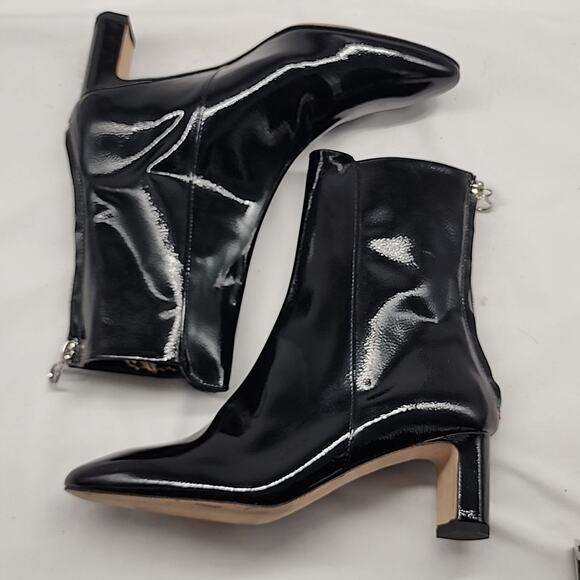 AEYDE DONNA 55MM BLACK PATENT CALF LEATHER MADE IN SPAIN LADIES 35 NWOB GORGEOUS - Picture 11 of 16